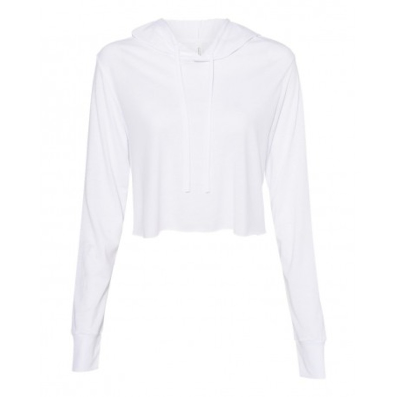 BELLA + CANVAS 8512 Women’s Triblend Crop Long Sleeve Hoodie | Bella + Canvas 8512