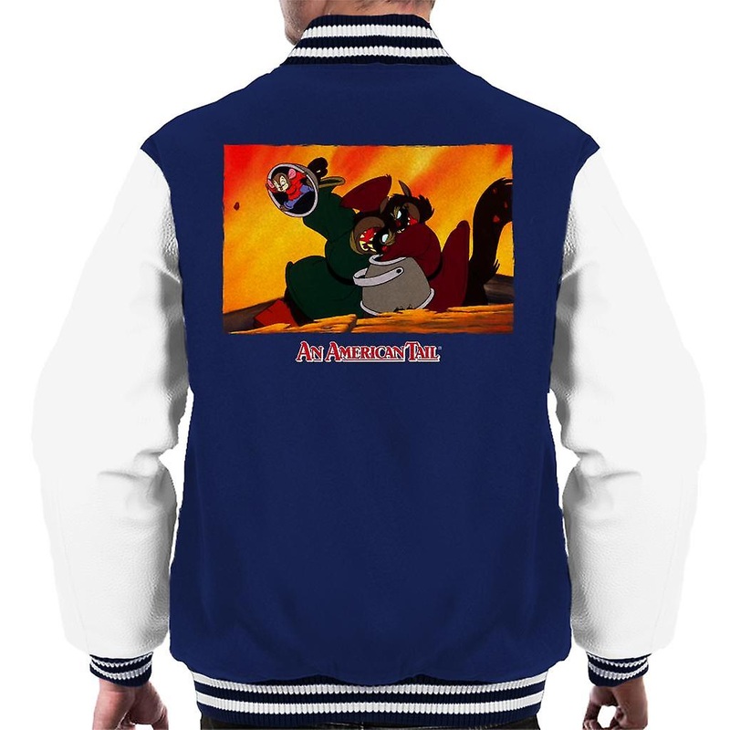 An American Tail Fievel Hides From Cossack Cats Men’s Varsity Jacket
