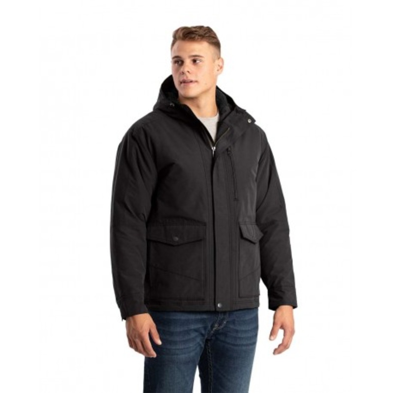 Berne Apparel HJ67 Highland Quilt-Lined Micro-Duck Hooded Jacket | Berne Apparel HJ67