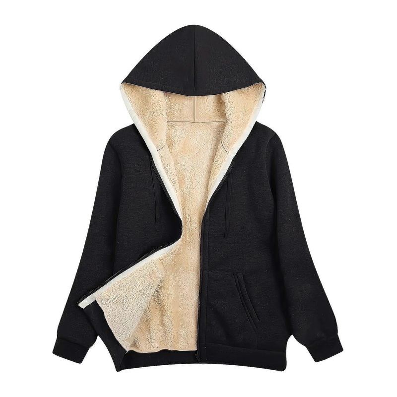 Women’s Winter Warm Plush Hooded Coat