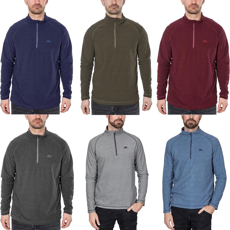 Trespass Mens Keynote 1/2 Zip Warm Pullover Sweater Sweatshirt Fleece Jacket Top
