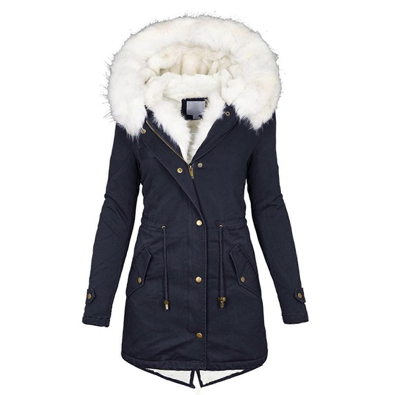 Women’s Long Coat with Hood XXL Winter Coat