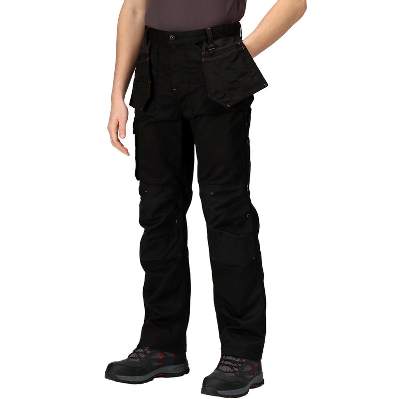 Regatta Professional Mens Incursion Holster Work Workwear Pants Trousers – Black