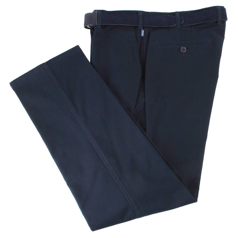 BRUHL Montana Four Seasons Pima Cotton Pants – Marine Navy
