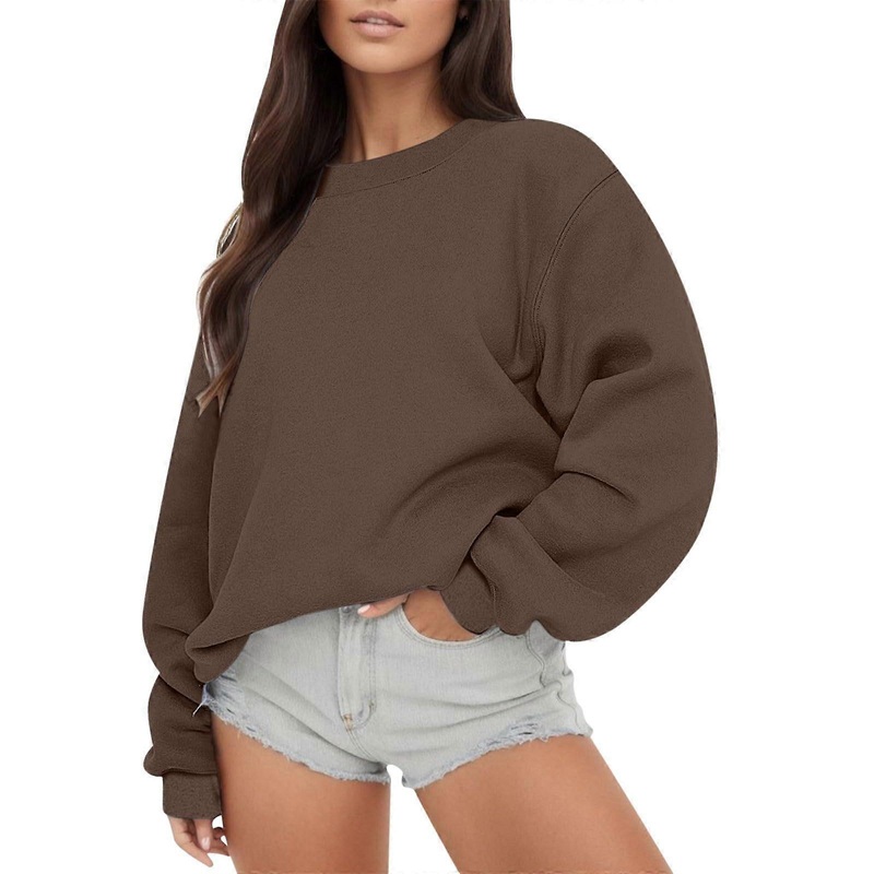 Women’s Basic Pullover Oversize Hoodie Without Hood Casual Loose Sweatshirts