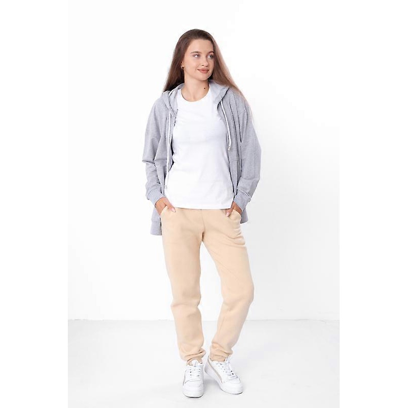 Womens Triple-Knit Pants  Cozy Warmth with Elastic Waist & Side Pockets, Winter,  HC 8381-025