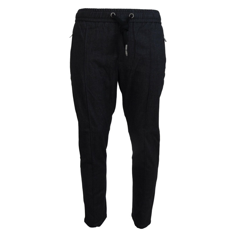 Dolce & Gabbana Men’s Blue Cotton Tapered Denim Jeans