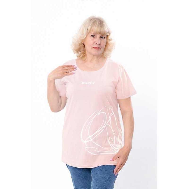 Womens Plus-Size Cotton Jersey T-Shirt  Stylish Print & Comfortable Fit, Summer,  HC 8200-001-33