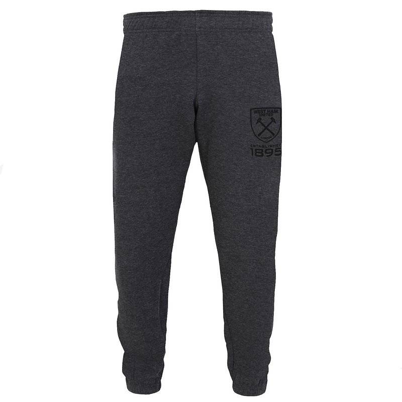 West Ham United FC Boys Joggers Jog Pants Slim Fit Fleece OFFICIAL Football Gift