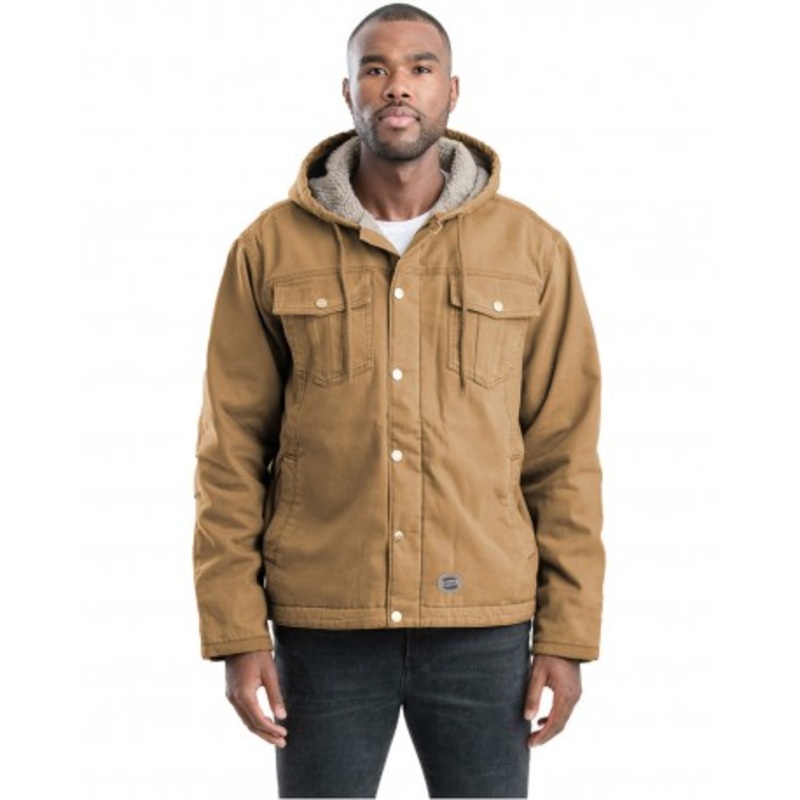 Berne HJ57 Men’s Vintage Washed Sherpa-Lined Hooded Jacket | Berne Apparel HJ57