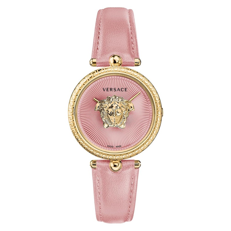 Versace Women’s Watch Wristwatch PALAZZO VECQ01220 Leather