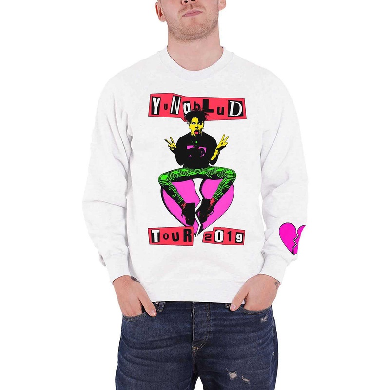 Yungblud Sweatshirt Tour 2019 Back print dates new Official White Unisex