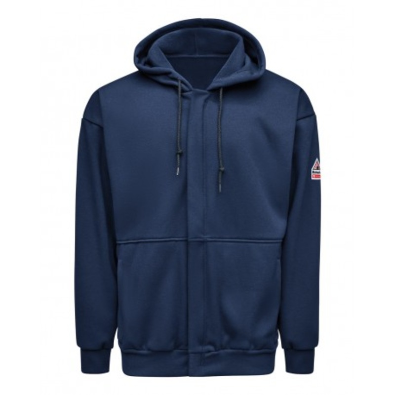 Bulwark SMZ8T Full-Zip Fleece Hooded Sweatshirt – Tall Sizes | Bulwark SMZ8T