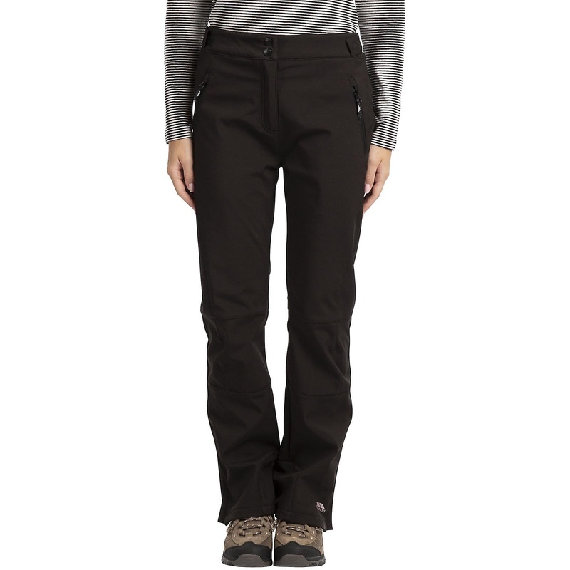 Trespass Womens Squidge II Water Resistant Softshell Walking Trousers – Black