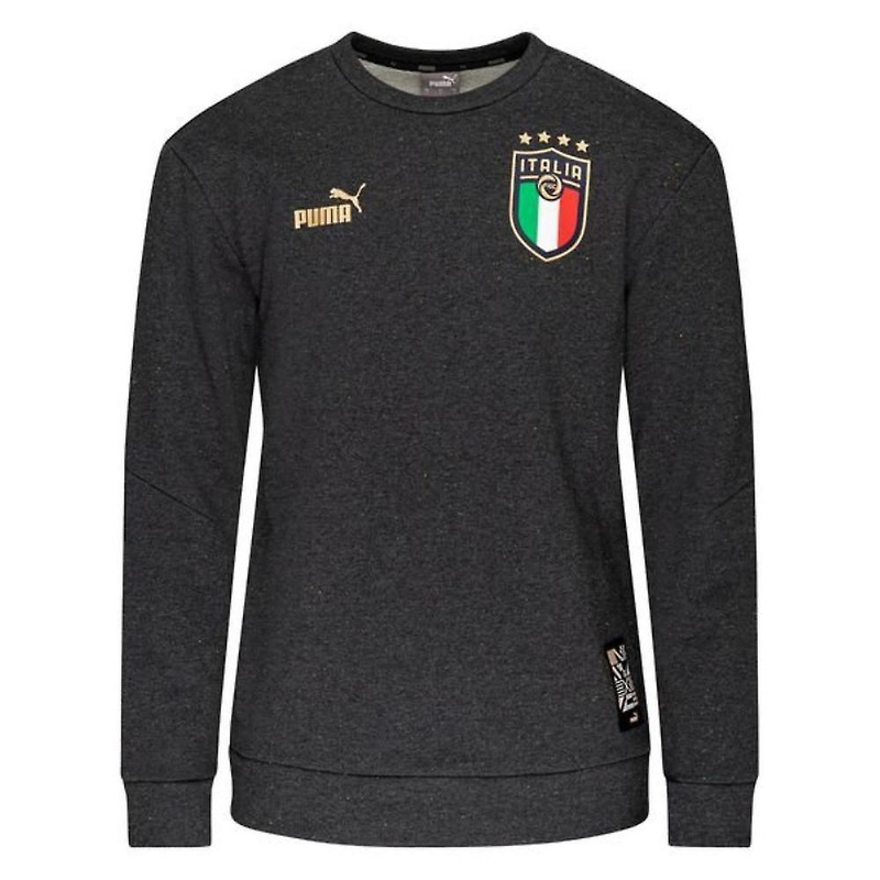 2022-2023 Italy FtblCulture Crew Sweat (Dark Grey Heather)
