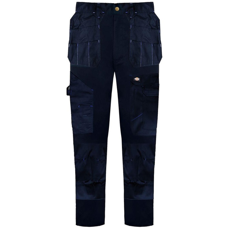 Dickies Redhawk Pro Trousers Mens Navy Workwear Bottoms WD801 NAVY/BLACK