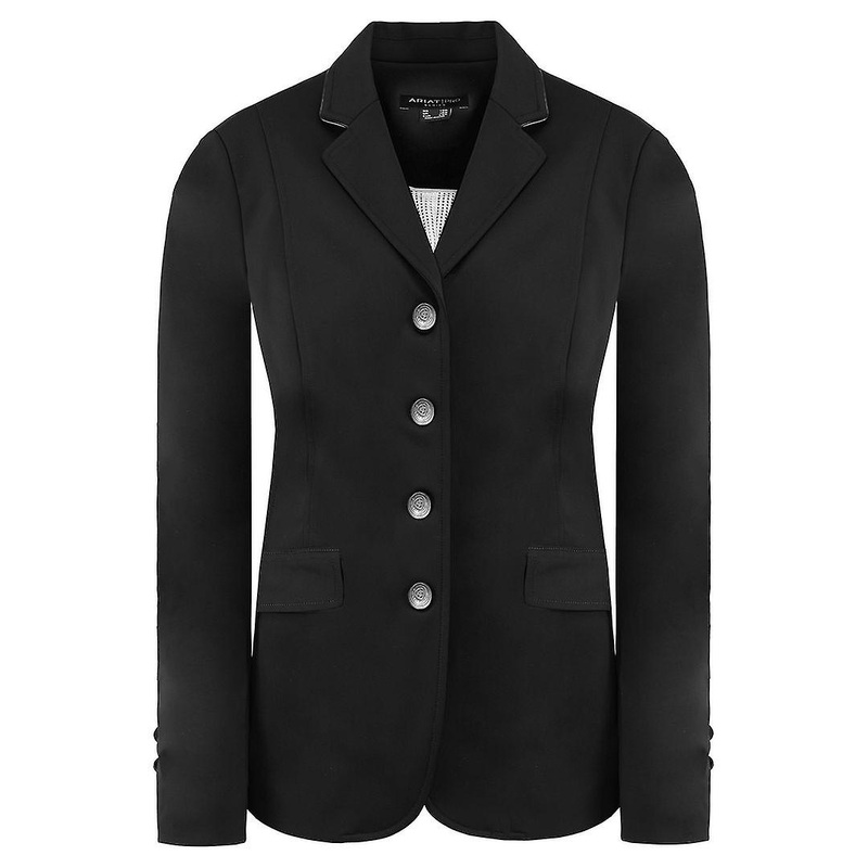 Ariat Pro Series Performance Stretch  Black Womens Palladium Show Coat 10025720