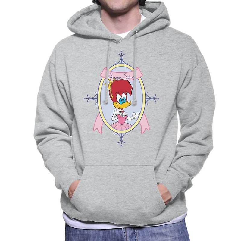 Woody Woodpecker Winnie Woodpecker Super Star Men’s Hooded Sweatshirt