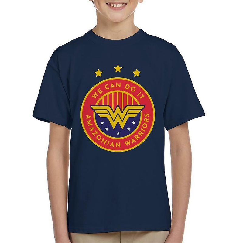 Wonder Woman Sports We Can Do It Amazonian Warriors Kid’s T-Shirt