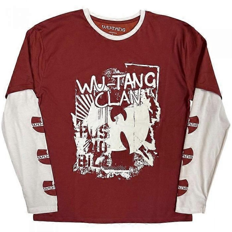 Wu-Tang Clan Unisex Adult Graffiti Layered Long-Sleeved T-Shirt
