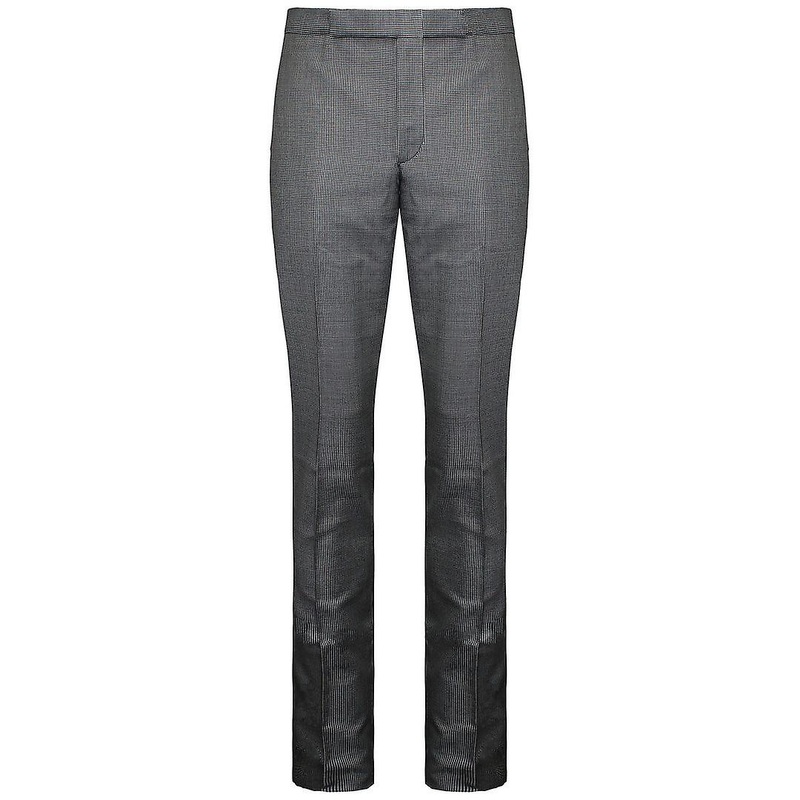 Hackett Mayfair Pup Tooth Mens White/Black Wool Trousers HM450239 8A8
