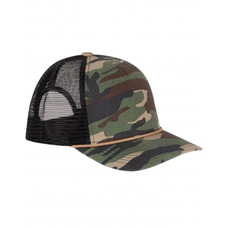 Dri Duck 3012DR Cotton Retro Rope Trucker Hat | Dri Duck 3012DR