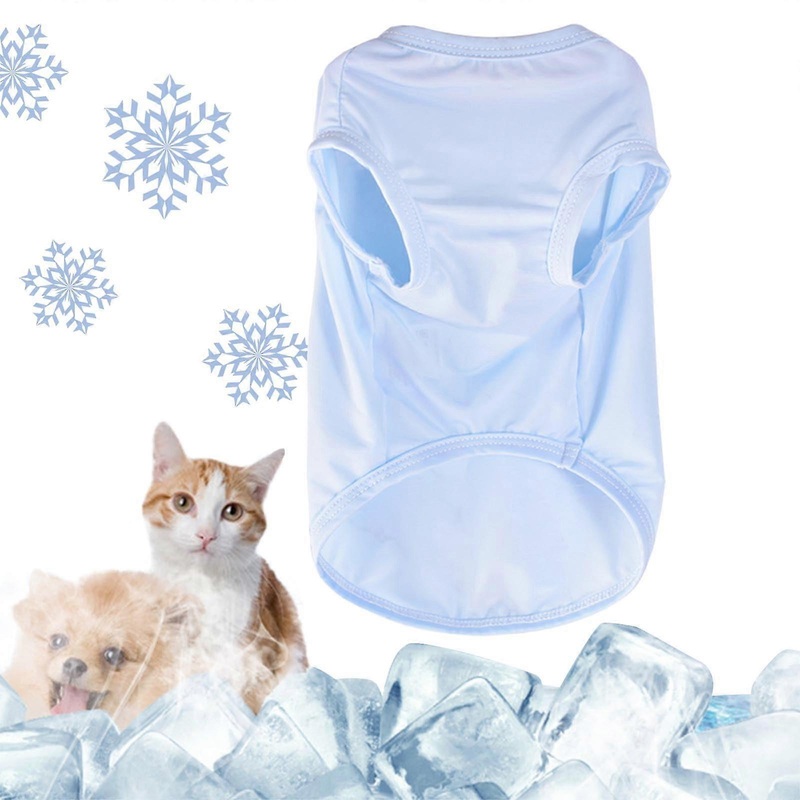 Dog Cooling Vest for Summer – Quick Dry Sleeveless Tank Top for Small Medium Large Dogs, X-Large, Blue, Sun Protection Apparel