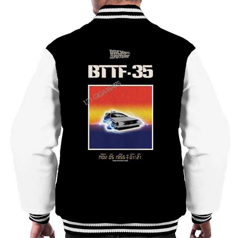 Back to the Future 35th Anniversary Sunset Men’s Varsity Jacket