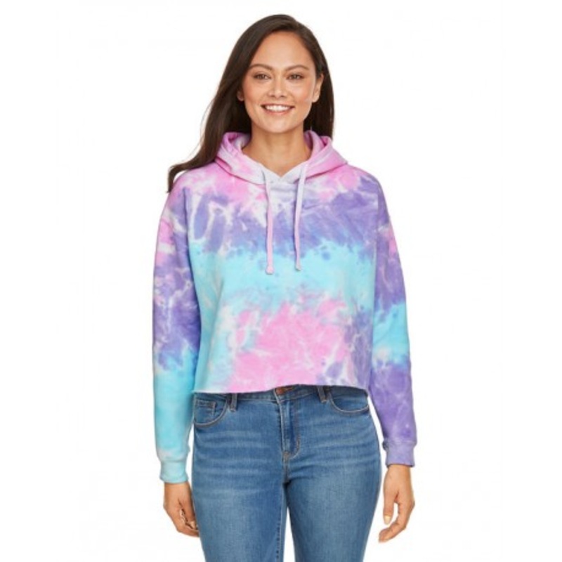 Tie-Dye CD8333 Ladies’ Cropped Hooded Sweatshirt | Tie-Dye CD8333