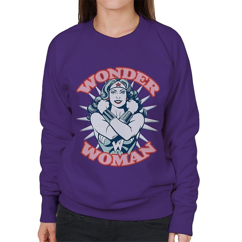 Wonder Woman Arms Crossed Power Pose Women’s Sweatshirt