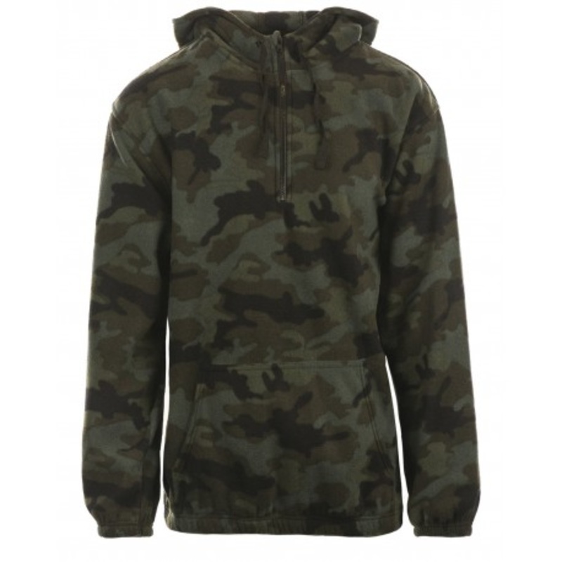 Burnside B3600 Mens’ Polar Fleece Quarter-Zip Pullover | Burnside B3600