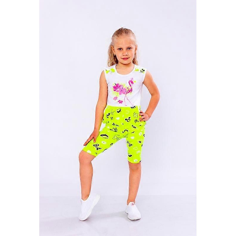 Summer Set (Girls)  Colorful Print & Elastic Waist Capri Pants, Summer,  HC 9750-002-33