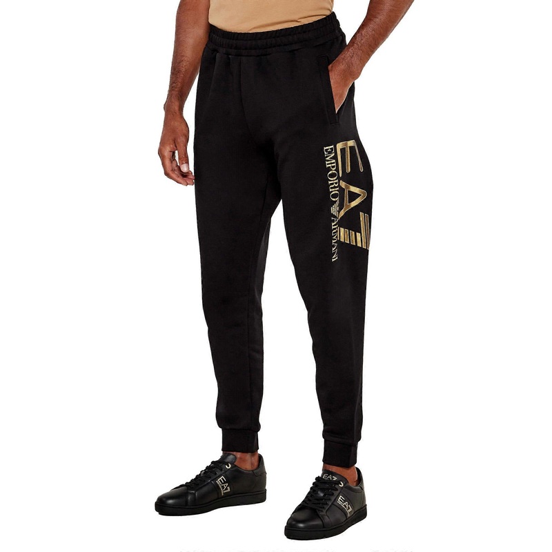 EA7 Emporio Armani Logo Series Cotton Jogger Pants
