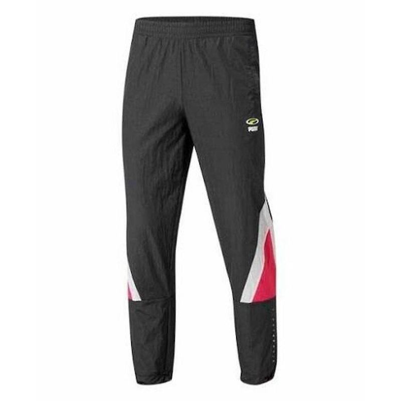 Puma 90s Retro Stretch Waist Bottoms Grey Mens Woven Track Pants 578911 04