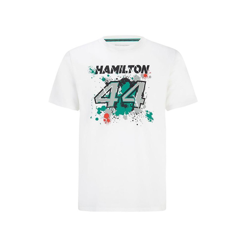 2022 Mercedes AMG Mens Lewis 44 T-Shirt (White)