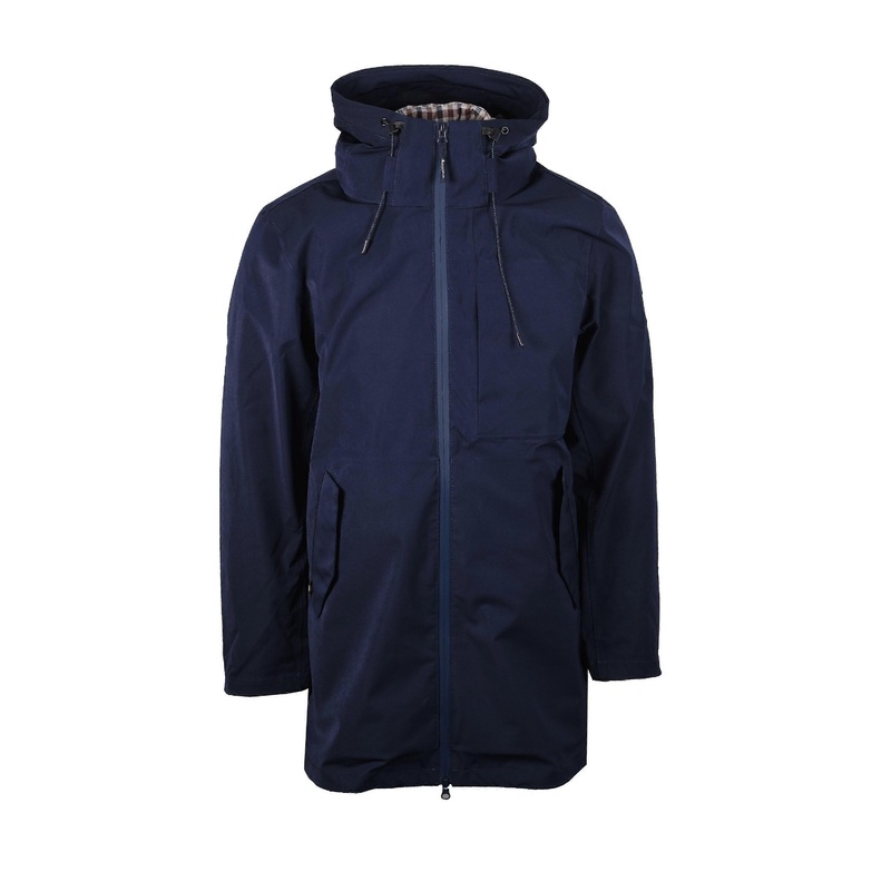 Aquascutum 3 Way Active Club Check Parka Navy