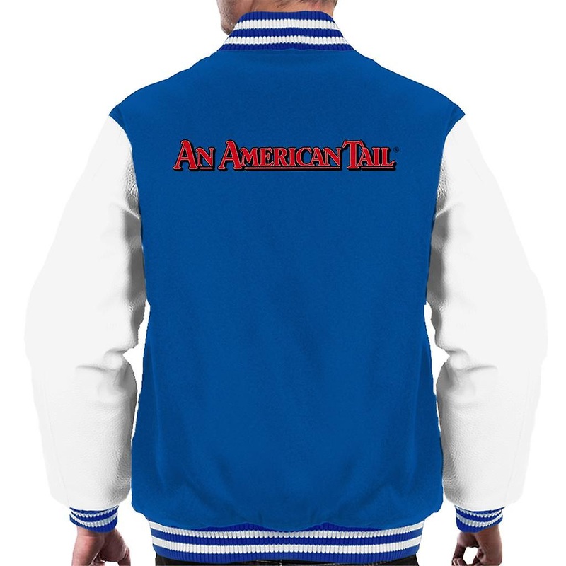 An American Tail Classic Red Text Logo Men’s Varsity Jacket