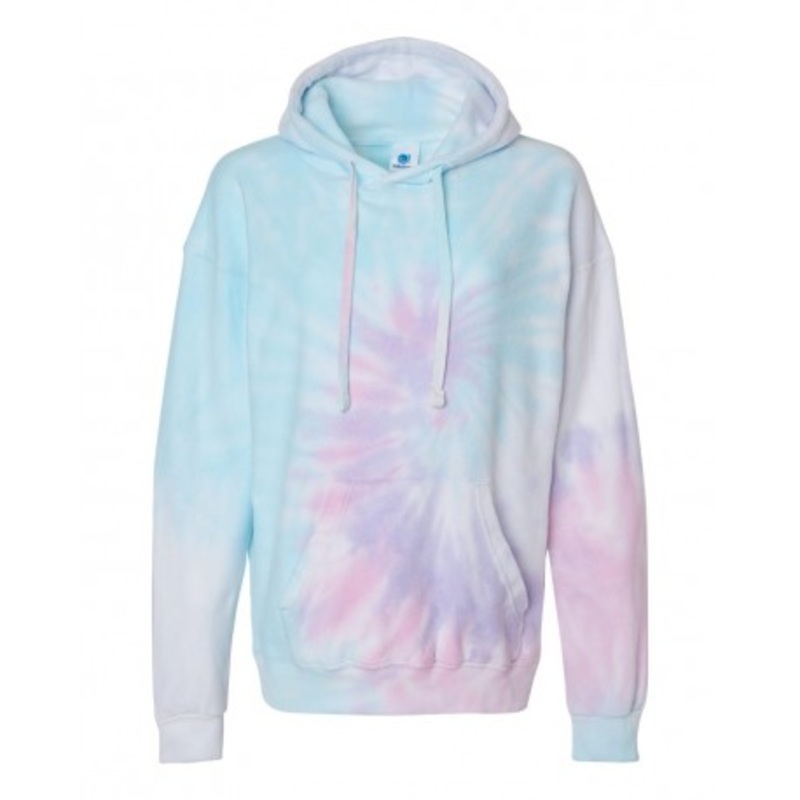 Colortone 8600 Tie-Dyed Cloud Fleece Hooded Sweatshirt | Colortone 8600