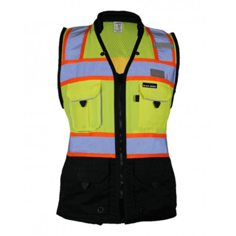 Kishigo S5021-5022 Premium Black Series Women’s Heavy Duty Surveyors Vest | Kishigo S5021-5022