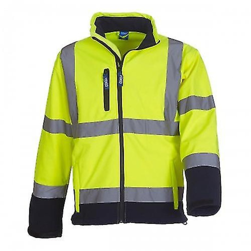 Yoko Mens Hi-Vis Softshell Jacket (Pack Of 2)