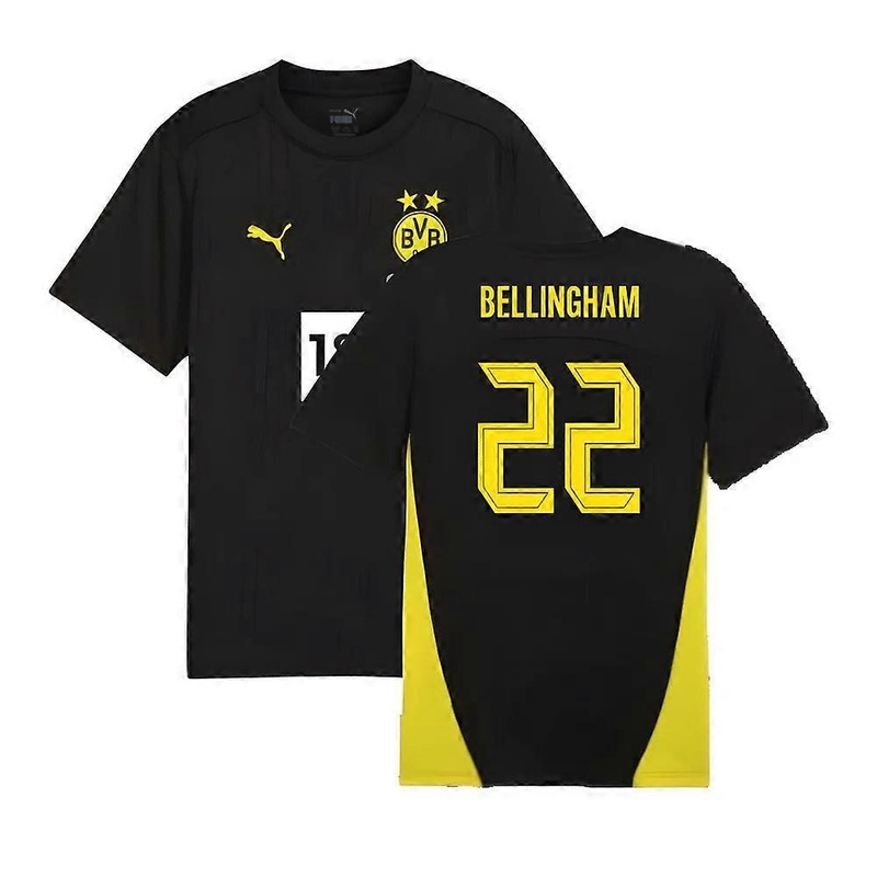 2024-2025 Borussia Dortmund Training Shirt (Black) – Kids (Bellingham 22)