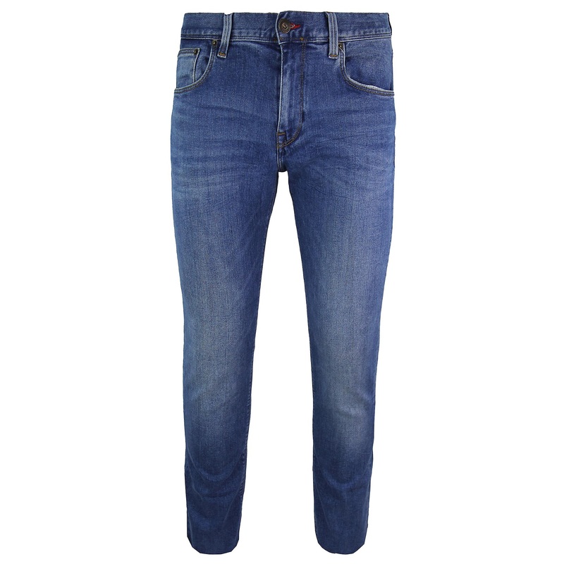 Tommy Hilfiger Straight Fit Light Blue Denim Mens Denton Jeans MW0MW06566 911