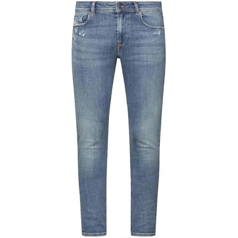 Diesel 1979 Sleenker Plain Blue Denim Jeans