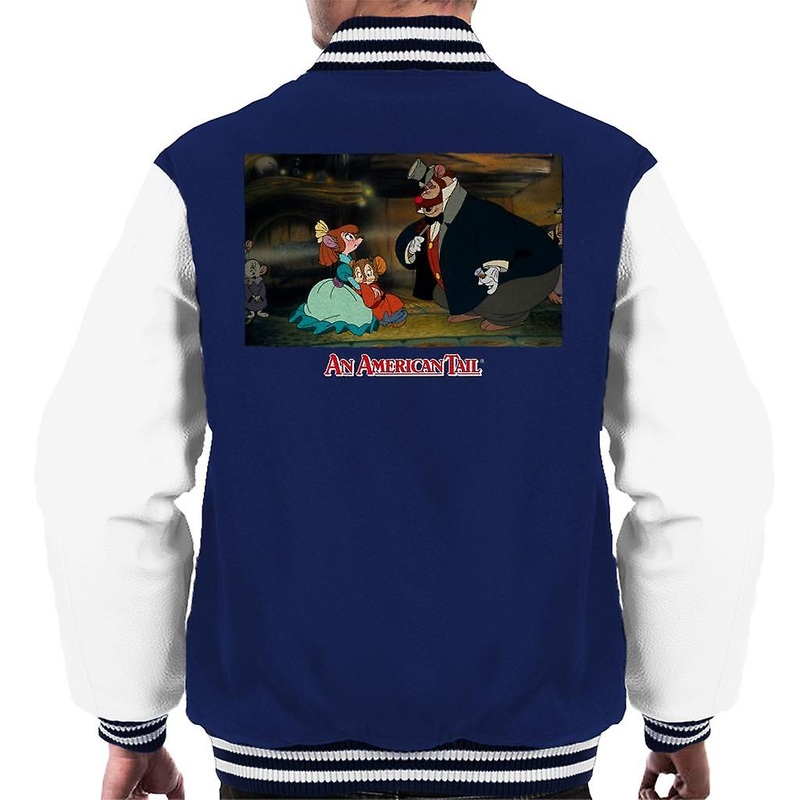 An American Tail Bridget Fieval And Honest John Men’s Varsity Jacket