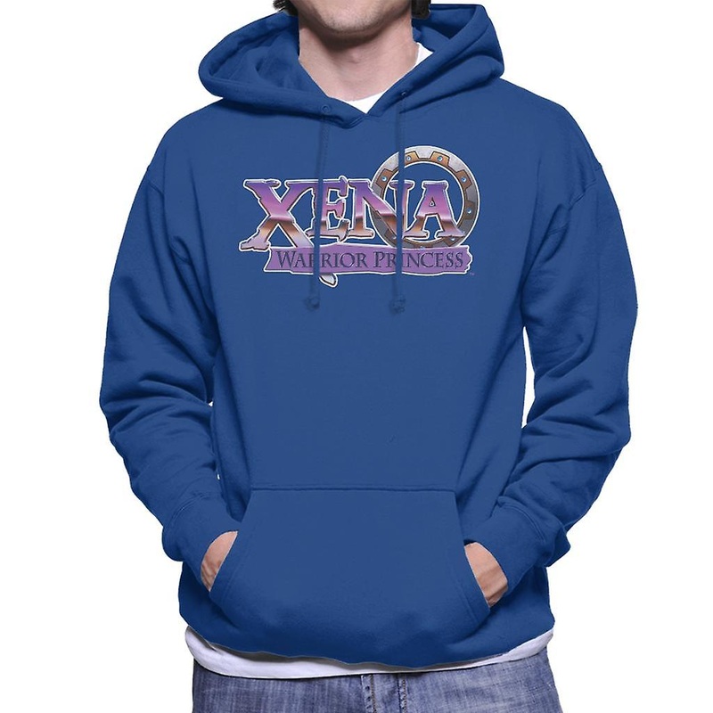 Xena Warrior Princess Purple Logo Men’s Hooded Sweatshirt
