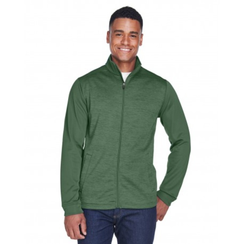 Devon & Jones DG796 Men’s Newbury Colorblock Melange Fleece Full-Zip | Devon & Jones DG796