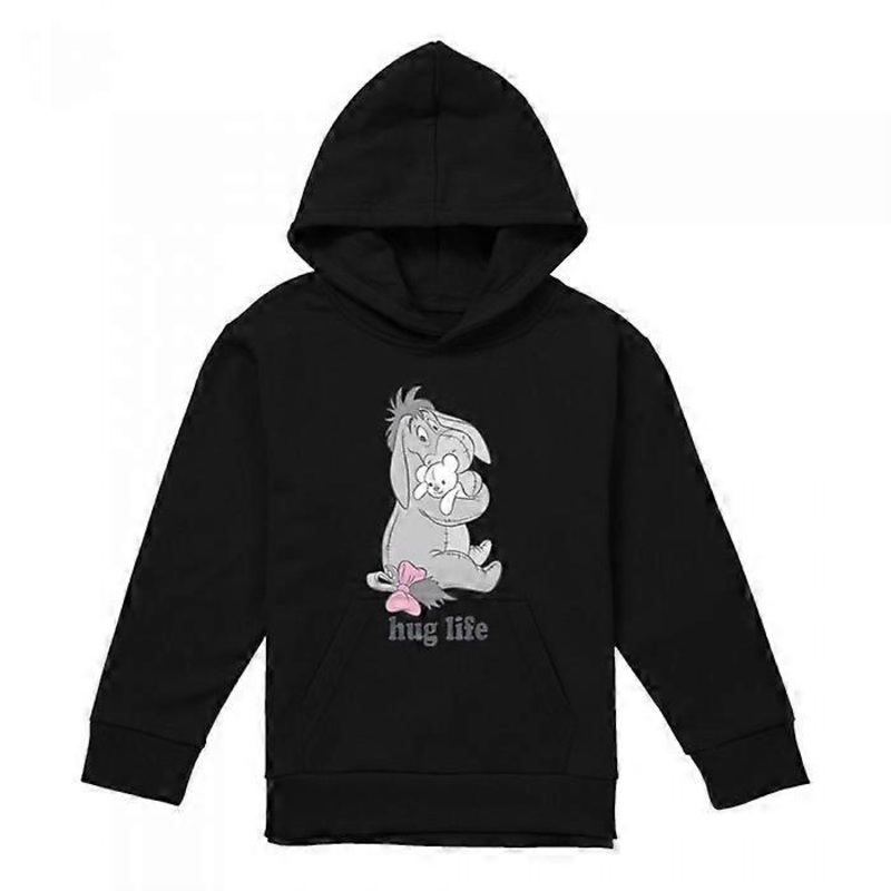 Winnie the Pooh Childrens/Kids Hug Life Eeyore Heather Valentine’s Day Hoodie