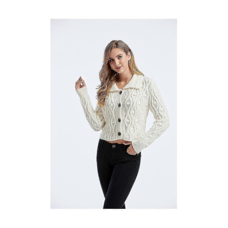 White Long Sleeve Gilet Jumper