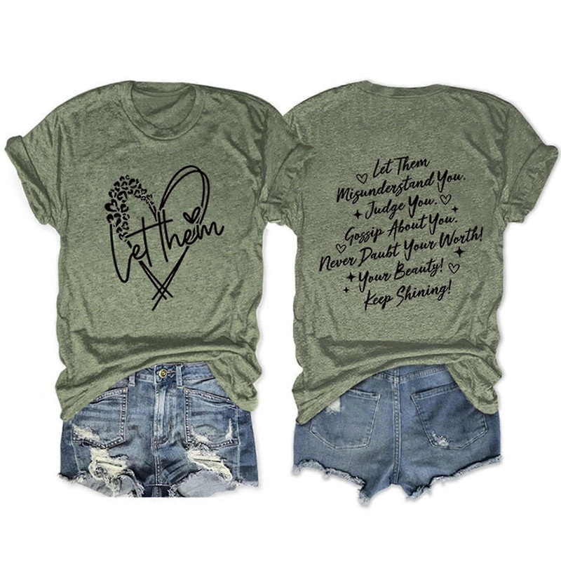 Women’s Elegant TShirt Z 0801 Army Green XL Crew Neck Short Sleeve Breathable Classic Tee Summer Tops