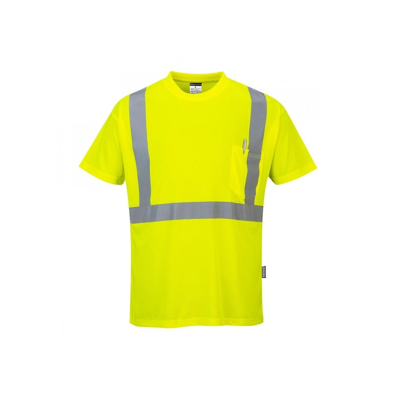 Women’s Portwest Hi-Vis Pocket T-Shirt S190